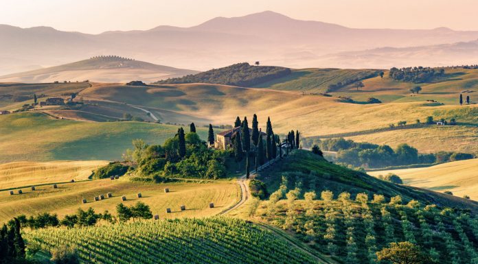 panorama campano in val d'orcia