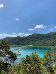 panorama mare e monti, baia di Bacuit, Filippine